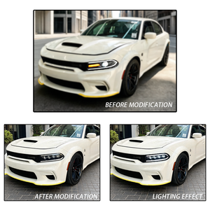 SINDAR Ensemble de phares modifiés animés à LED DRL pour <span class=keywords><strong>Dodge</strong></span> Charger SRT HellCat <span class=keywords><strong>2015</strong></span>-2021 Facelift 7ème génération 15-21 Vente en gros - Product Image 4