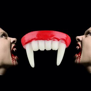 Cosplay Vampire Dentures <b>Vinyl</b> Toy Halloween Terrifying Accessories Props Decoration Beweglich - Product Image 3