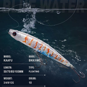 Leurre de pêche flottant AGITEK, leurre crayon 70 mm 85 mm, leurres durs pour l'eau salée, bâton transparent, <span class=keywords><strong>petit</strong></span> popper, zander, saumon, <span class=keywords><strong>brochet</strong></span> - Product Image 1