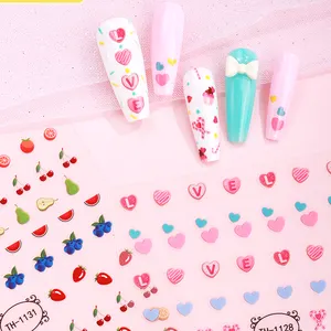 Factory Direct Wholesale new 2D/3D design with rich utility patterns nail Plastic Stickers & Decals