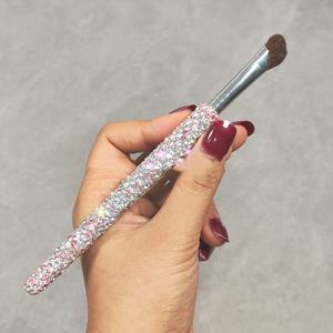 Brochas de Maquillaje al por Mayor con Mango de Plástico, Pelo Sintético y Diamantes, para Cejas, Contorno de Nariz y Delineador de Labios - Product Image 4