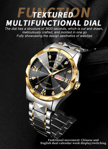 <span class=keywords><strong>Montre</strong></span> Tendance Étanche à Quartz Binbond Luminous 2521 pour Homme avec Date en Acier Inoxydable - Product Image 6