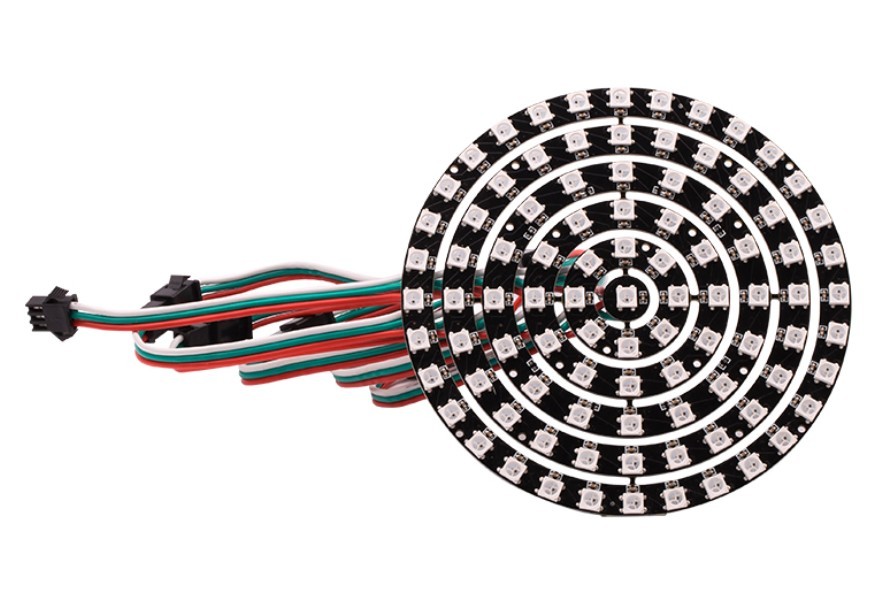 Addressable Digital Programmable RGB Pixel Round Light 5050 Light 5v ...