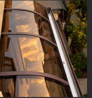 Auvent de voiture imperméable avec structure en aluminium et toit en polycarbonate pour abri de jardin ou allée