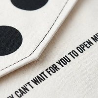 Sac enveloppe plat en coton biologique écologique avec logo personnalisé, pochette en toile durable pour l'emballage d'accessoires vestimentaires, vente en gros