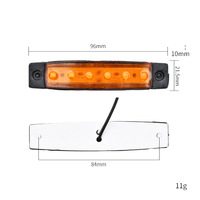 Superbleds 12V 24V 6LED remorque LED feu de signalisation latéral indicateur de marqueur pour camion blanc rouge ambre bleu vert prix d'usine