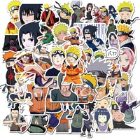 50 Stück Hot Japan Anime Naruto Graffiti Aufkleber für Promotion Geschenk Papier Aufkleber Gepäck Laptop Cartoon benutzer definierte Aufkleber