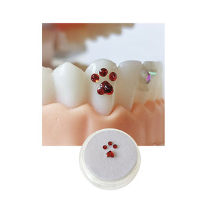 Gemas de dientes de cristal | Joyería con forma de mariposa de oso de 3 - 5 mm | Kit de gemas de dientes OEM ODM al <span class=keywords><strong>por</strong></span> mayor - Product Image 5