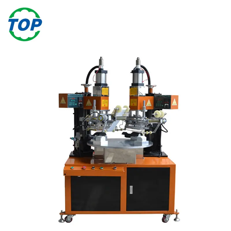 Two colors rotate table hot foil stamping machine