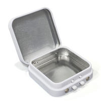 Caja de Metal Personalizada Ecológica y Reciclable con Cierre a Prueba de Niños, Botón de Plástico, Empaque de Alta Calidad a Prueba de Niños para Dulces