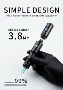 Milo tb1002kit hình xăm bút & máy thiết lập đầy đủ hình xăm thiết bị Kit với Thêu động cơ màu đen CE chứng nhận - Product Image 2