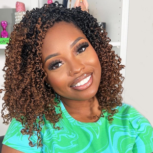 Yanky Ocean Deep Wave Tresses Extensions de <span class=keywords><strong>cheveux</strong></span> synthétiques bouclées pour femmes noires, 8, 10, 12, 14 pouces - Product Image 1