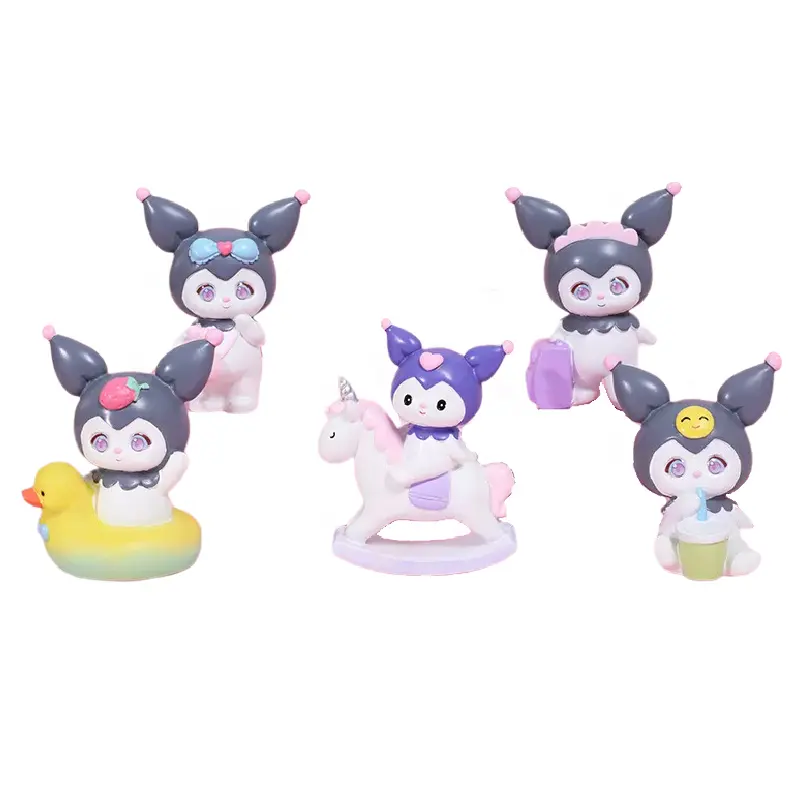 Factory Custom Cartoon Figure Kuromi Tide Play Blind Box Creative Anime Character Resin Gift Children's Paradise Toy Decoration