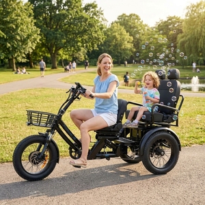 Triciclo Eléctrico Todoterreno de 48v y 750W, Triciclo de Tres Ruedas con Batería de 60AH, Autonomía de 200KM, Suspensión Completa, Cuadro de Aluminio - Product Image 1
