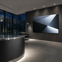Mur vidéo LCD ultra-fin de 55 pouces avec cadre de 1,8 mm, écran HD sans soudure pour salle d'exposition, bureau, hall d'entrée