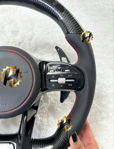 <span class=keywords><strong>Volant</strong></span> de course en fibre de carbone de style HZ Factory, assemblage en cuir pour la couverture, pour <span class=keywords><strong>Mercedes</strong></span>-Benz <span class=keywords><strong>Classe</strong></span> <span class=keywords><strong>E</strong></span> pour GT - Product Image 3