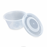 Bol à soupe transparent en PP de 700 ml, qualité alimentaire, recyclable, avec couvercle, pour restaurant, à emporter, jetable, compatible micro-ondes, anti-fuite, sans BPA, pour salade