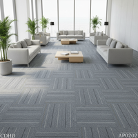 Dalles de moquette pour salle informatique, centre de données, dalles de moquette en polypropylène, ignifuges, résistantes à l'usure, dalles de sol commerciales