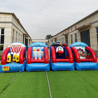 Piste de course gonflable durable pour karts et voitures RC Arène pour enfants Événements en plein air Location de fêtes