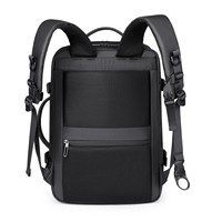 Sac à dos pour ordinateur portable 15,6 pouces avec port de chargement USB, étanche, pour voyage d'affaires, multi-couches, extensible, décontracté, unisexe, sac à dos de jour