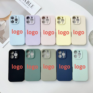 เคสโทรศัพท์ซิลิโคนเหลวสำหรับ <span class=keywords><strong>iPhone</strong></span> 13 14 15 16 17 ซีรีส์ หลายสี ป้องกันเลนส์เต็มรูปแบบ ขายส่ง - Product Image 1