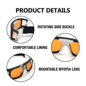 <span class=keywords><strong>Lunettes</strong></span> de protection professionnelles anti-lumière bleue, anti-buée, résistantes aux chocs, pour le basketball, le football et <span class=keywords><strong>la</strong></span> myopie - Product Image 3