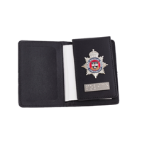 Porte-badge en métal multifonctionnel personnalisé pour homme, style professionnel, fait main, en cuir PU, avec sérigraphie, cadeaux promotionnels