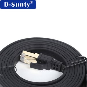 สายอีเธอร์เน็ตแบบแบน Cat8 ความเร็วสูง 40Gbps 2000MHz SFTP RJ45 สายแลน - Product Image 2