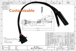 カーラジエーターファンモーターワイヤーバンドルブリキ銅自動車電気冷却ファンケーブルアセンブリ自動凝縮ファンハーネスIP67 - Product Image 3