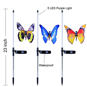 Nuevo Paquete de 3 Adornos de Jardín con Forma de Mariposa, Luces Solares LED para Jardín, Decoración Exterior, Envío Directo - Product Image 5