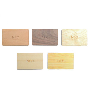 Экологически чистый 13,56 мГц rfid NFC213 Деревянная Карта - Product Image 6
