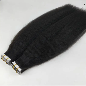 Capelli doppio annegare 100% nastro umano Ins nastro dritto crespo nelle estensioni dei capelli - Product Image 2