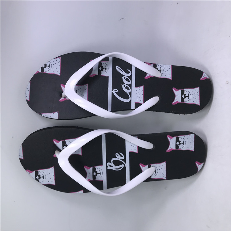 Custom Logo flower Sandals Women Shoes Summer Beach Slippers Rubber Flipflops Casual Flip Flops for Womens