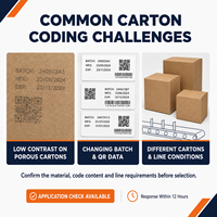 Imprimante PIJ à base d'huile 72 mm pour cartons ondulés d'aliments de type snack, codage de la date et QR, IPS-6701