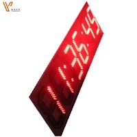 Reloj de Pared Digital para Exteriores con Dígitos de 7 Segmentos, Pantalla LED Grande de Temperatura