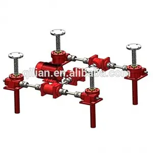 SWL25 series worm screw jack lift gearbox daftar harga gearbox motor engine worm gear screw jack lifter swl mechanical jack