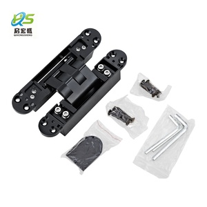 30x165mm Zinc Alloy+aluminum Core <b>180</b> <b>Degree</b> Concealed <b>Hinge</b> Oem&odm 3d Adjustable 80kg Silent Door for Bld-g02 <b>180</b> <b>Degree</b> - Product Image 3