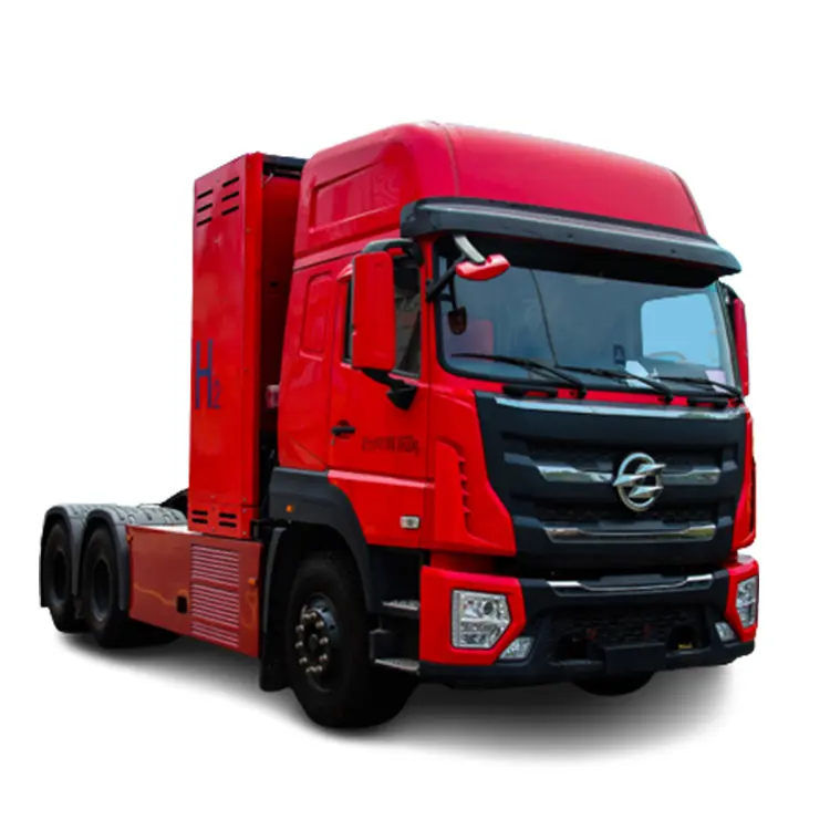 Dongfeng 6x4 Hydrogen Fuel Cell Semi-trailer Tractor 6AMT 0 Emission Eco-friendly Tractor Truck on Sale!