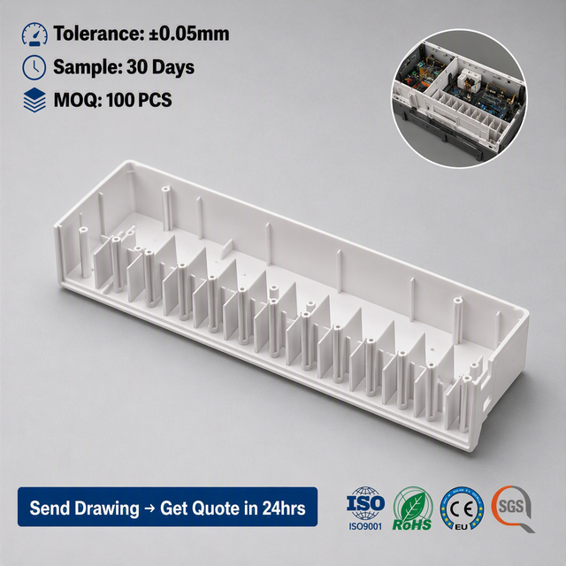 Injection Molded Sensor Housing Enclosure Plastic Custom OEM Manufacturing