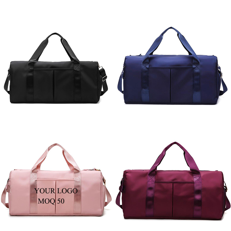 custom gym bags with logo with shoe compartment for men and Women