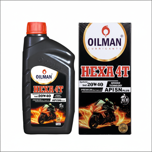 น้ำมันเครื่องสังเคราะห์แท้ 20W40 สำหรับเครื่องยนต์มอเตอร์ไซค์ ระยะทางวิ่งสูง ผลิตในอินเดีย - Product Image 2
