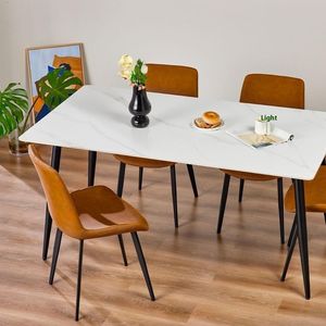 Para Xiaomi Youpin 8H JUN Smart Home Juego de mesa de comedor y silla de 1,6 M con 4 sillas con un elegante diseño de placa de roca - Product Image 1