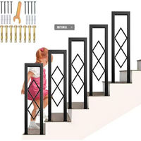 Designs de rampes en acier au carbone noir pour balcon, rampes d'escalier de luxe en acier inoxydable doré