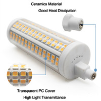 LED R7S 118 20W 2500lm remplace la lampe aux halogénures métalliques J118 500W Couverture lumineuse 230/120V gradation