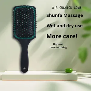 Peine de tablero grande de estilo coreano Antiestático de alta calidad, cojín de bolsa de aire, peine de masaje doméstico para cabello rizado permanente de plástico - Product Image 4