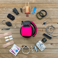 Kit d'outils de plein air Camping Randonnée Chasse Escalade Urgence FirstAid 550lb Paracord Gear Set