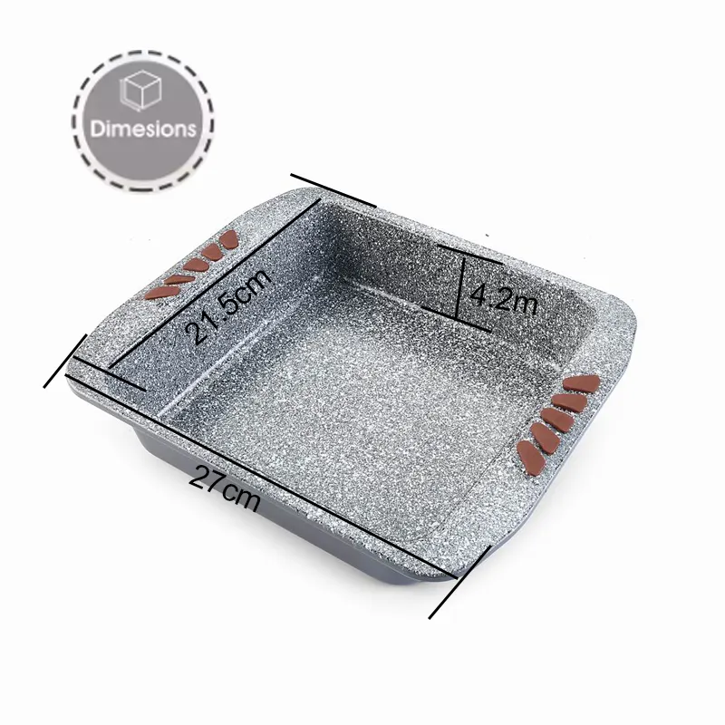 Horno tostador Ultimate Series Peso comercial Cerámica Recubrimiento antiadherente Bandeja para hornear (Granito plateado)