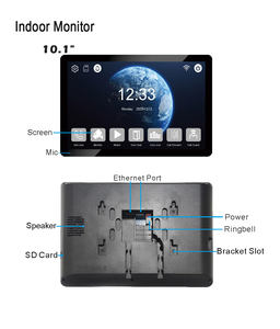 Videocitofono Smart <span class=keywords><strong>per</strong></span> <span class=keywords><strong>Casa</strong></span>, Citofono <span class=keywords><strong>per</strong></span> Porta con Video <span class=keywords><strong>per</strong></span> Appartamenti Multipli, Monitor Interno da 10.1 Pollici (Solo Monitor Interno di Rete) – Prezzo - Product Image 2