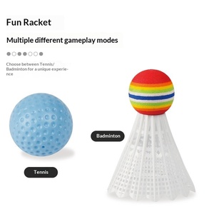 Raquette de tennis éducative <span class=keywords><strong>pour</strong></span> enfants débutants, jouet en plastique/PE, modèle 008, <span class=keywords><strong>pour</strong></span> la maternelle, l'extérieur, l'interaction parent-enfant - Product Image 3