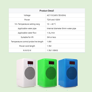 Rustige Mini <span class=keywords><strong>Aquarium</strong></span> Water Chiller Voor Kleine Aquaria Milieuvriendelijke Plastic Fabriek Odm Vierkante Vorm - Product Image 4